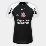 Camisa Feminina Nike Corinthians 2025/26 II Torcedor Com Patrocínios