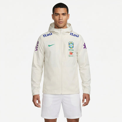 Jaqueta Nike Brasil 2025/26 Off White Masculina