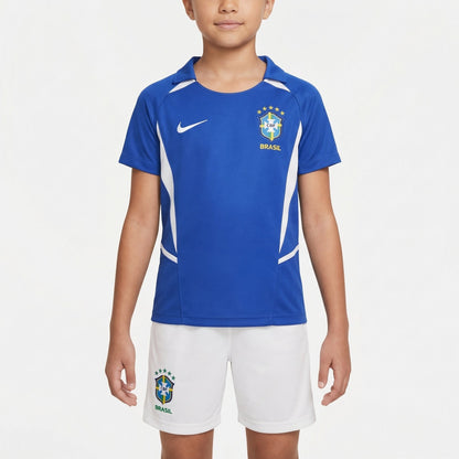 Conjunto Infantil Nike Brasil Feminino II 2002/2003