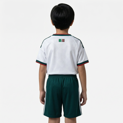 Conjunto Infantil México 2026/27 - Branco Verde